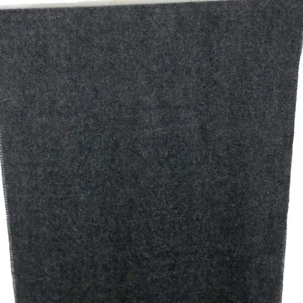 Anntarah Handmade Baby Alpaca Made In Peru Dark Gray Heather 12.5” X 70”  $249